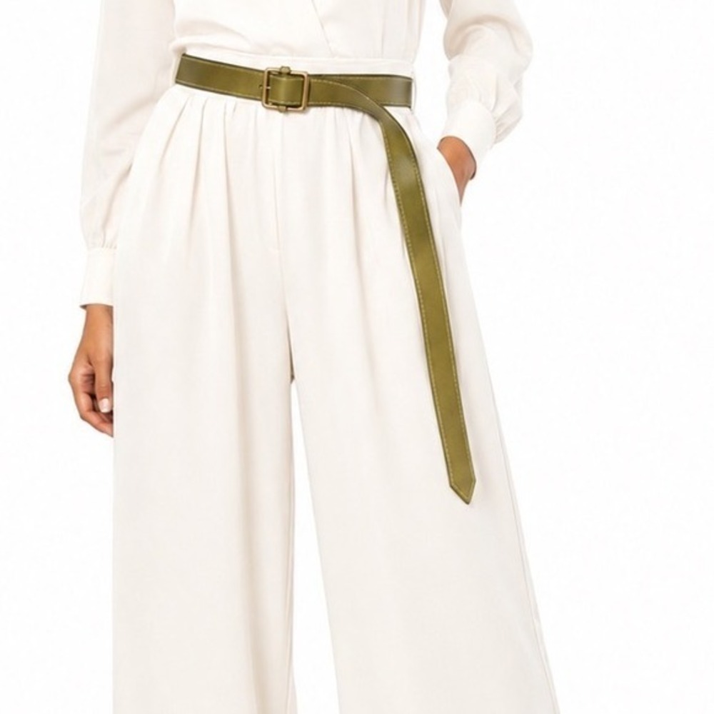 J.Crew Green Italian Leather Skinny Belt Gold Buckle‎ Preppy Chic Academia 47-67